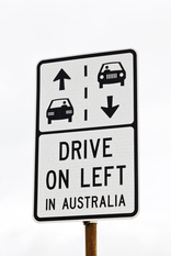 drive on left in Australia